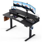 Huanuo 55" x 26" Electric Standing Desk With 2 Drawers