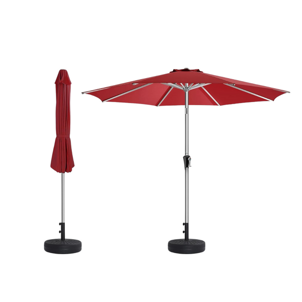 9ft Outdoor Patio Market Table Aluminum Umbrella