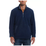 Weatherproof Vintage Men's Teddy Quarter Zip Long Sleeve Sweater
