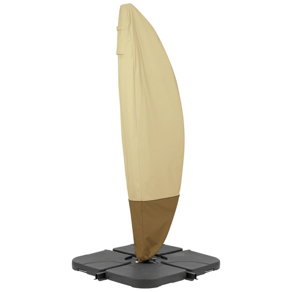 Veranda Water-Resistant 13 Foot Offset Banana Frame Patio Umbrella Cover