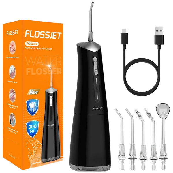 Flossjet Water Dental Flosser Teeth Pick Cordless Portable Oral Irrigator