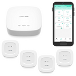YoLink Smart Home Starter Kit: Hub & Water Leak Sensor 4-Pack