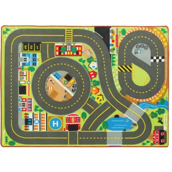 Melissa & Doug Jumbo Roadway Activity Rug (79"L X 60"W)