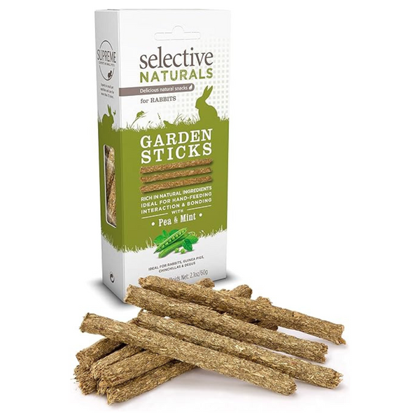 Pack Of 4 Selective Naturals Garden Sticks For Rabbits, 0.53 Pounds