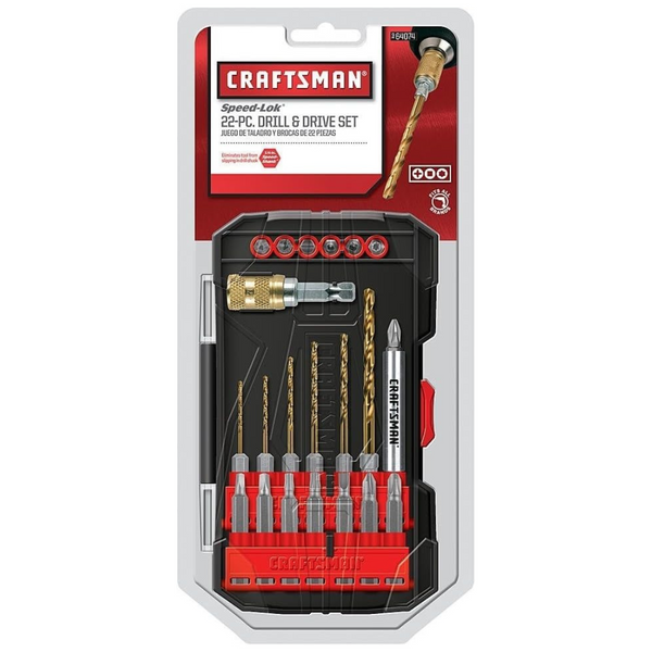 22-Piece Craftsman Drill/Driver Bit Set
