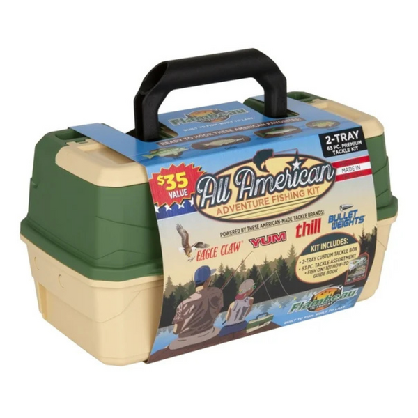 Flambeau Outdoors Fishing Tackle Box And Bait Storage Kit Two Tray