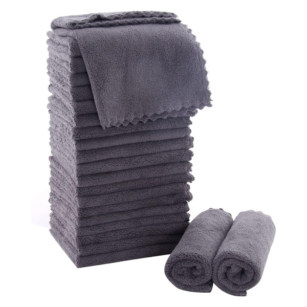 24-Pack Moonqueen Ultra Soft Premium Washcloths Set (12" x 12")