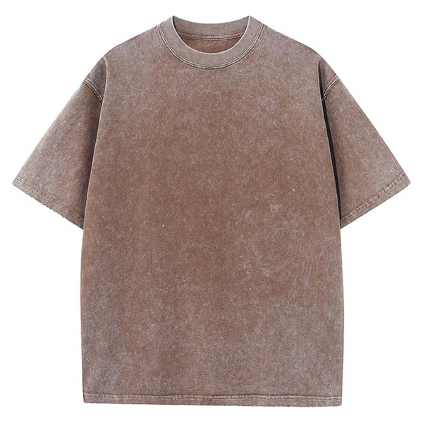 Men's Oversized Heavyweight Cotton Crew Neck T-Shirt (Various Colors)