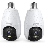 2-Pack 2K HD WiFi Weatherproof Light Bulb