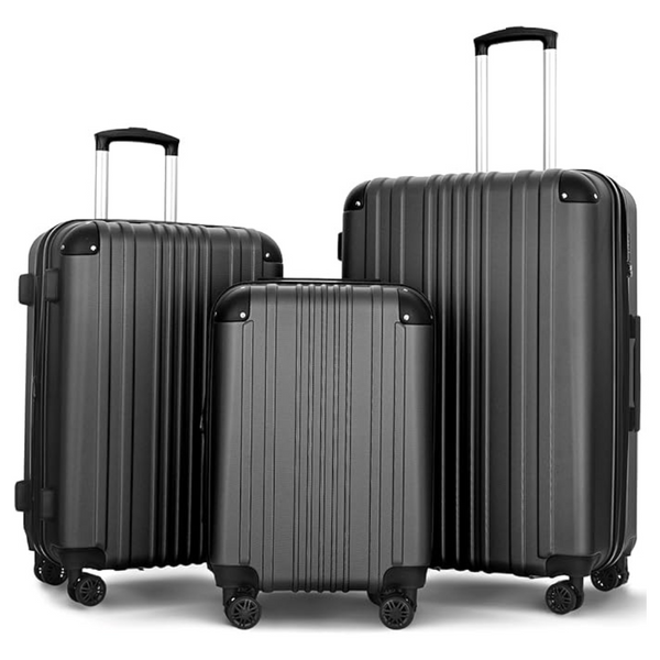 3-Piece Widfre Expandable Lightweight Luggage Set (20"/24"/28")