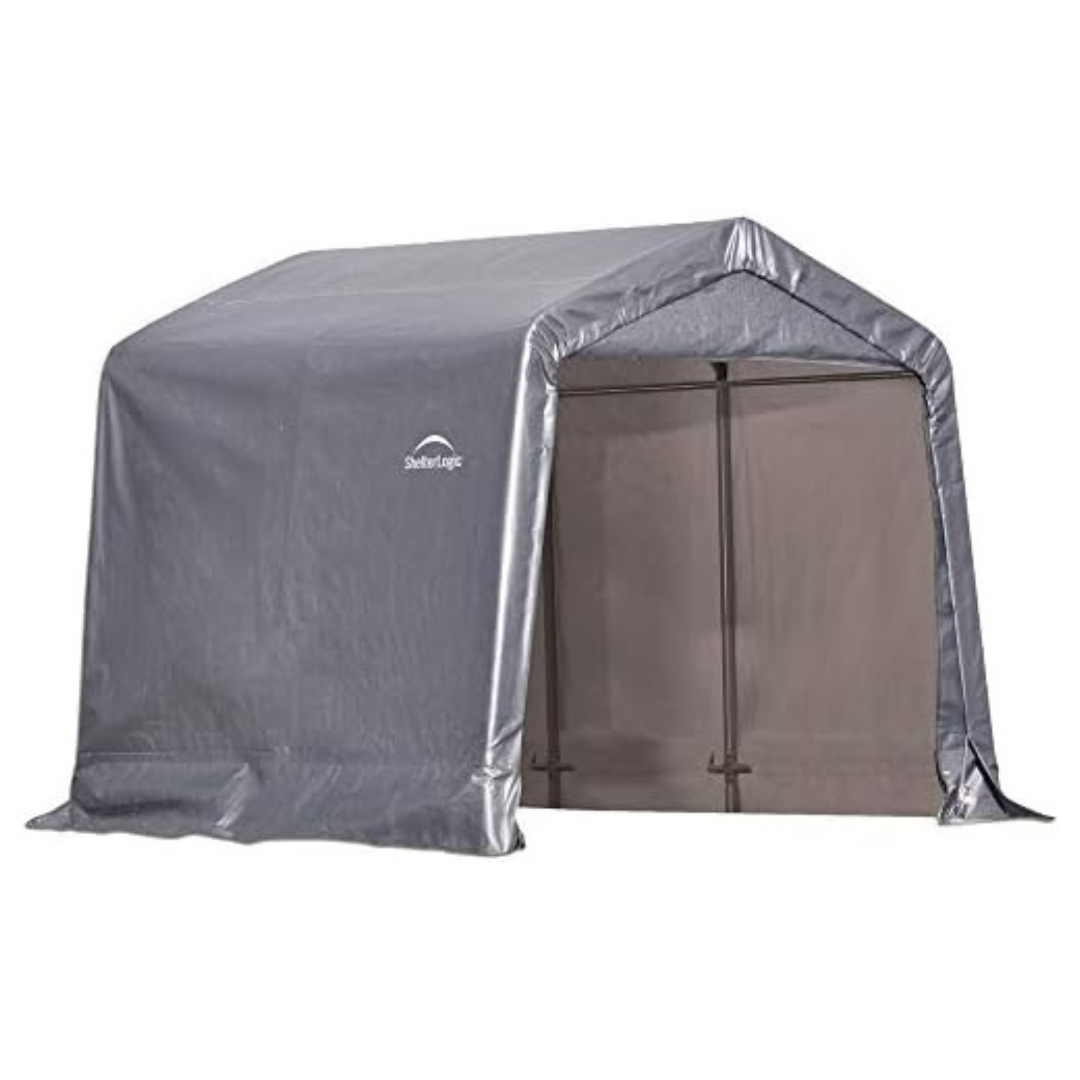 8' x 8' x 8' Steel Metal Frame Peak Roof Storage Shed