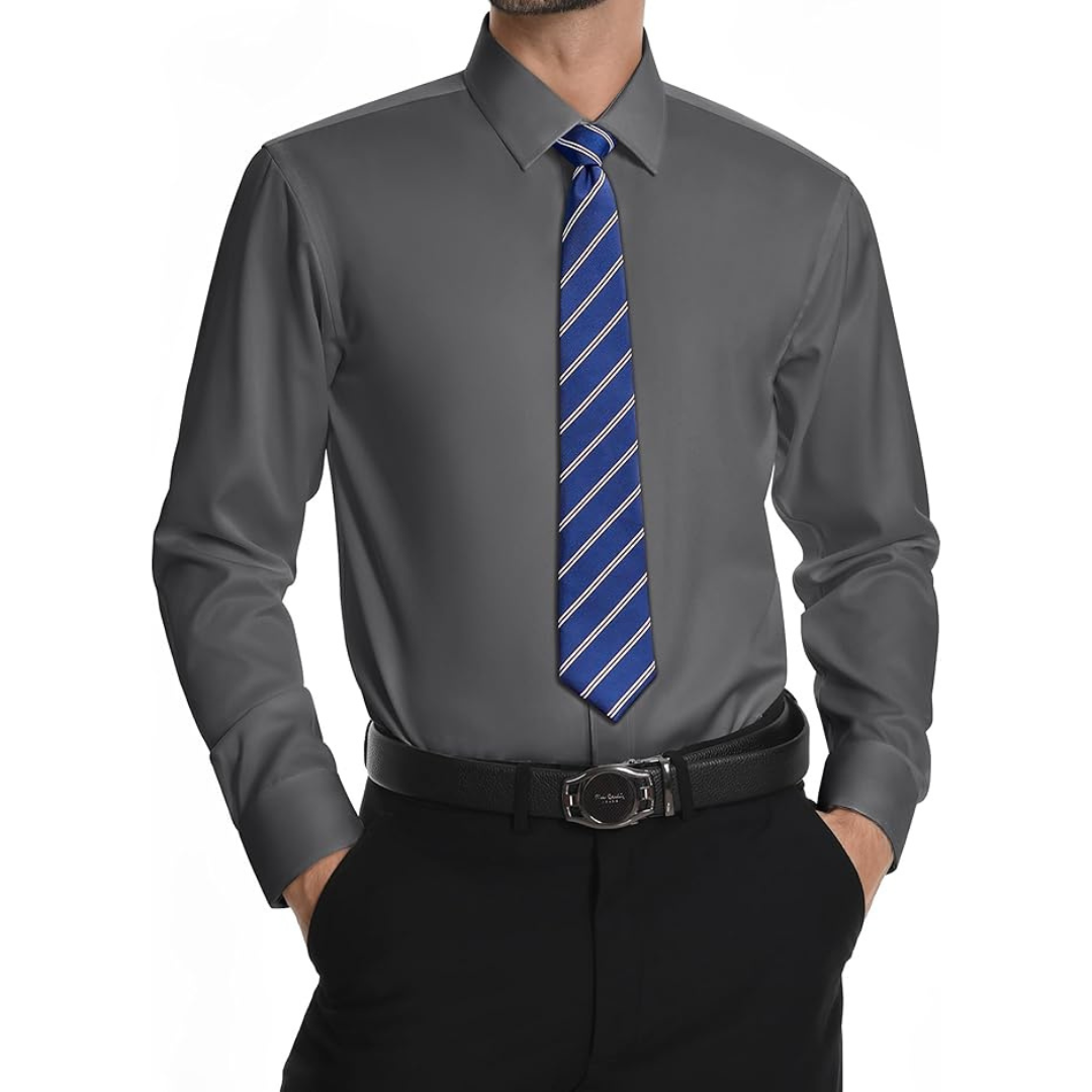 Lorenzo Bruno Stretch Wrinkle Free Men's Dress Shirt