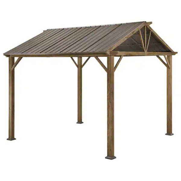 Hampton Bay 11ft W x 10ft D Hard Top Gazebo