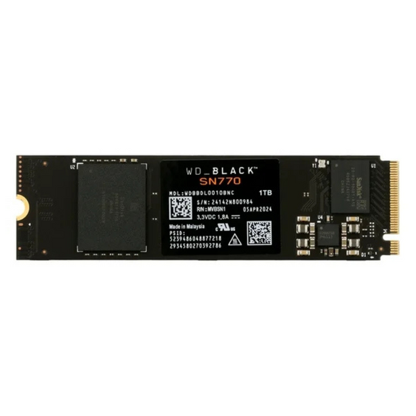 WD_BLACK SN770 1TB NVMe PCIe Gen4 M.2 2280 Internal Gaming SSD