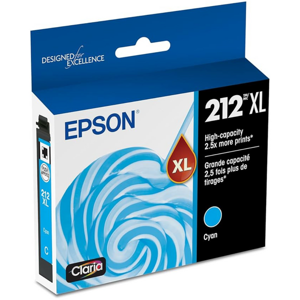 Epson 212 Claria Ink High Capacity Cyan Cartridge