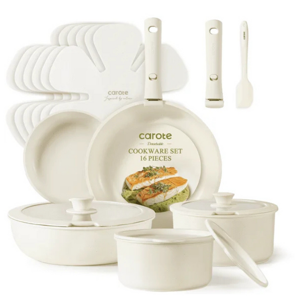 Carote 17-Pieces Granite Nonstick Cookware Sets