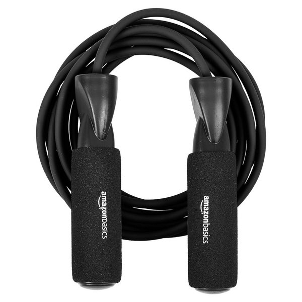 Amazon Basics 118" Jump Rope (Black)