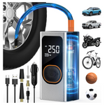 Portable 150 PSI Cordless Air Pump Tire Inflator With 4000mAh Battery