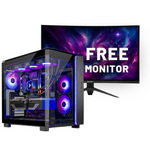 Skytech King 95 Gaming Desktop (Ryzen 7 7800X3D / 32GB RAM / 1TB SSD / 16GB RX 7800 XT) + Skytech 27" Curved Gaming Monitor