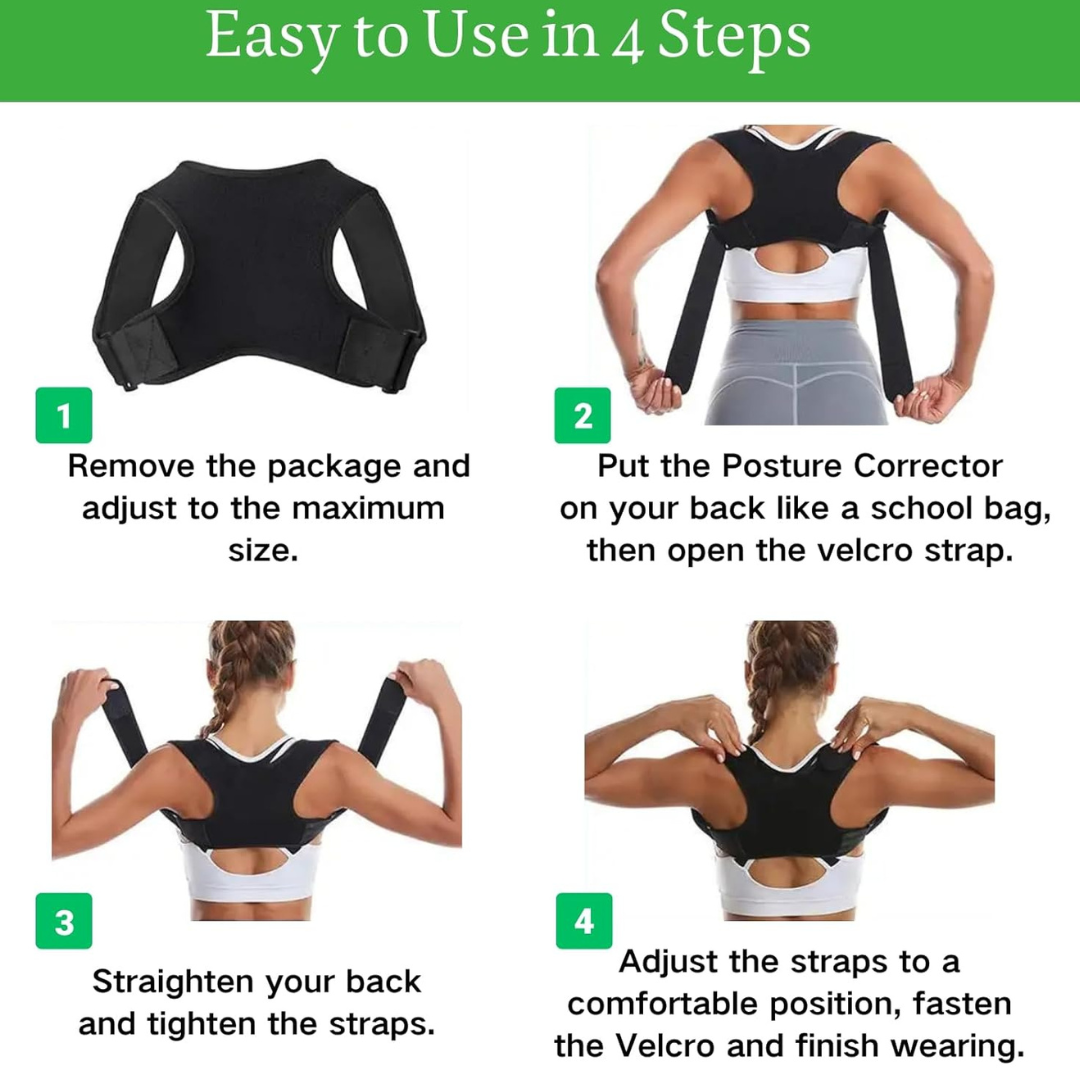 Adjustable Posture Corrector & Back Support Brace