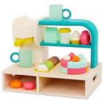 B. toys Mini Chef Coffee Shop Pretend Barista & Baking Playset