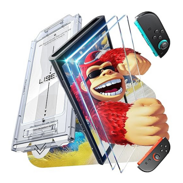 2-Pack LISEN Tempered Glass & Anti-Glare Nintendo Switch 2 Screen Protectors