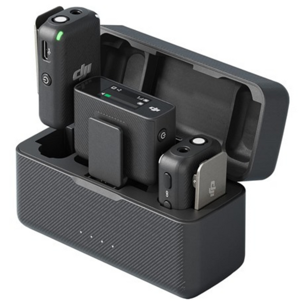 DJI Mic Wireless Lavalier Microphone (2 TX / 1 RX / 1 Charging Case)