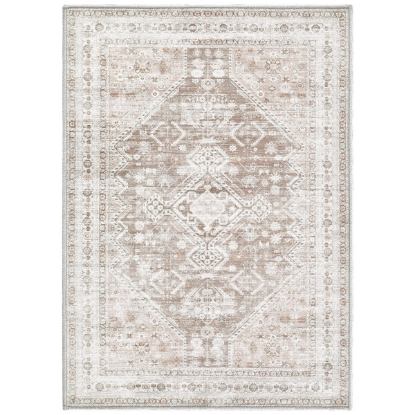 3x5ft Vintage Oriental Medallion Rug