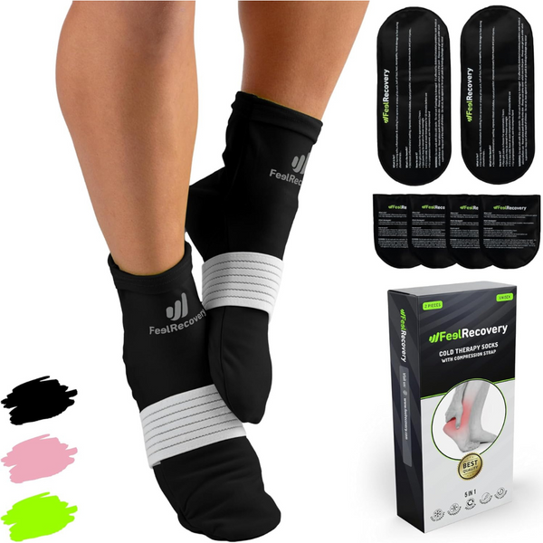 6 Pack Ice Pack Socks for Feet Coolers