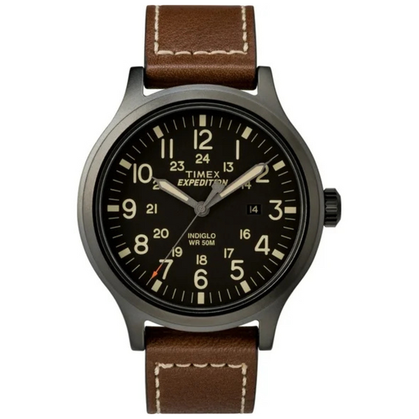 Timex Men's Expedition Scout Brown Strap Watch