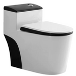 Watermony 1.6 Gallons Dual Flush Silent Anti-Odor Toilet w/Seat