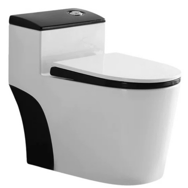 Watermony 1.6 Gallons Dual Flush Silent Anti-Odor Toilet w/Seat