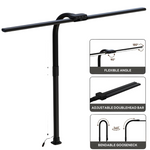 15W Double Head Architect LED Desk Lamp with Clamp