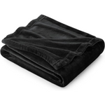 Bedsure Fleece Throw Blanket for Couch Black (50 x 60 Inch)