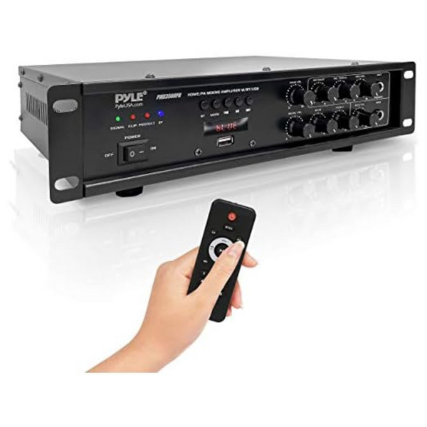 Pyle 500W Bluetooth Home PA Mixing Amplifier Receiver
