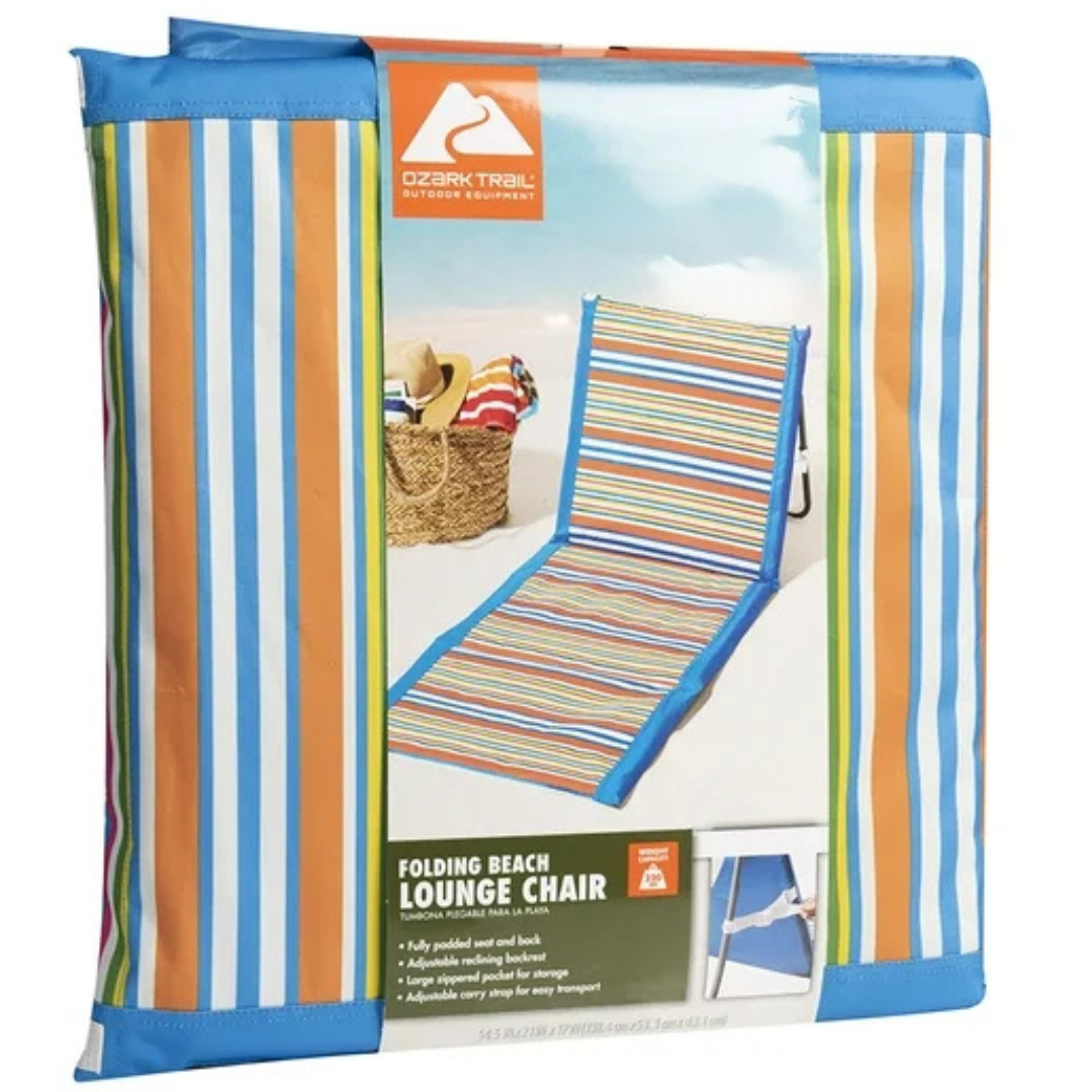 Ozark Trail Folding Beach Lounge Chair