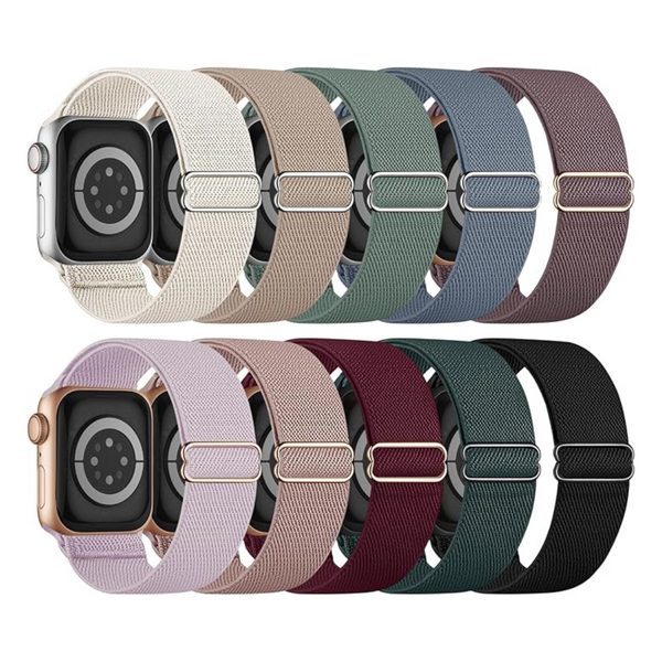10-Pack Elastic Sport Stretchy Bands For Apple Watch
