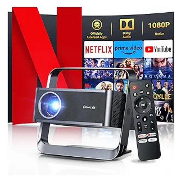 Polocsh 4K WIFI 6 and Bluetooth 1000ANSI Smart Projector