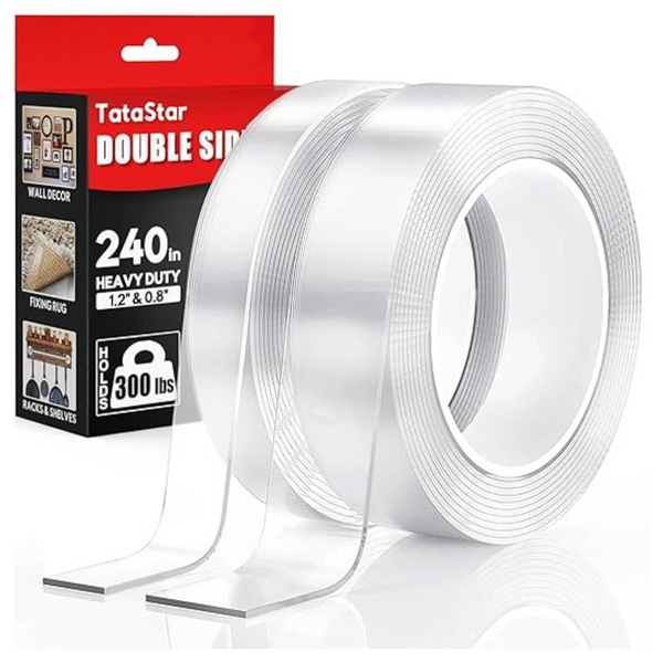 2 Rolls Heavy Duty Double Sided Mounting Tape