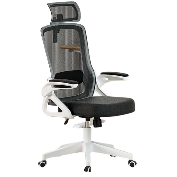 Ergonomic Office Chair w/ Adjustable Lumbar Support & Headrest (2 Colors)