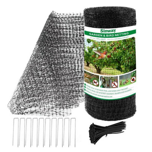 Sinway 7 x 100 Feet Reusable Wire Garden Netting
