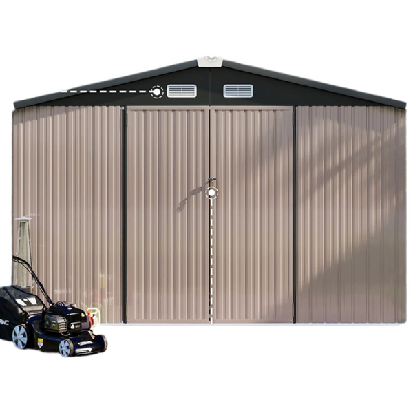 JolyDale 10 ft. W x 8 ft. D Metal Storage Shed