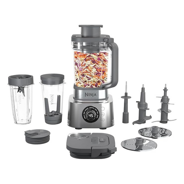 Ninja Blender & Food Processor Combo, Foodi Power Blender System For Smoothies, Bowls, Spreads & Shakes, 6 Functions, 72-oz Glass Pitcher, To-Go Cups