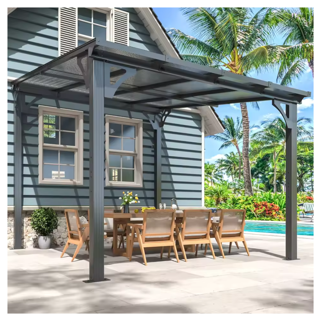 10x14-Foot Hardtop Panel Roof Gazebo