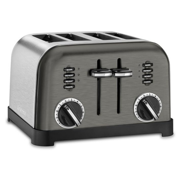 Cuisinart 4-Slice Classic Metal Toaster (Black/Stainless Steel)