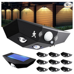 12-Pack Solar Motion Sensor Fence Lights