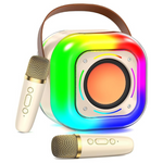 Portable 3.5" Subwoofers Karaoke Machine With 2 Microphones