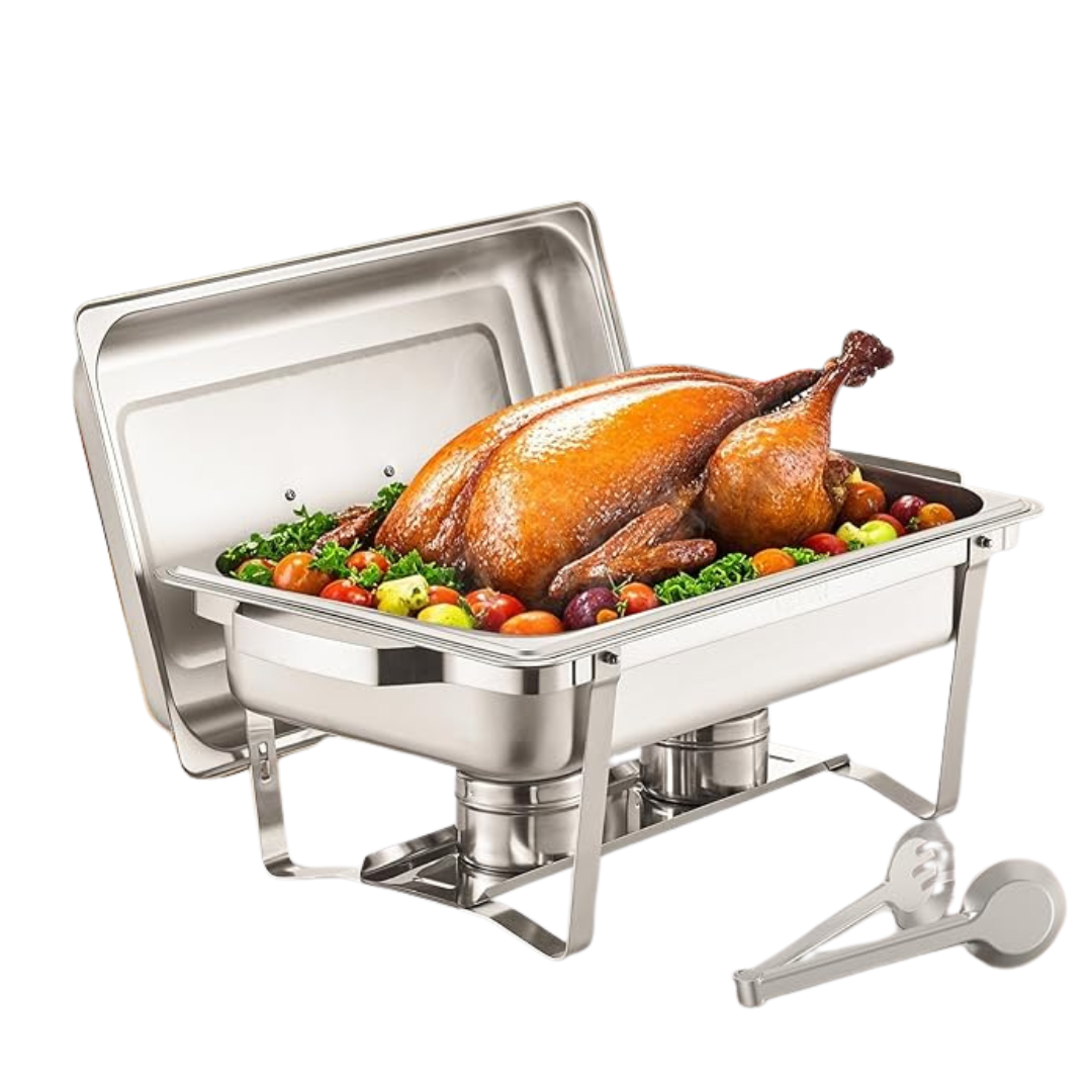 4-Pack Vevor8 Qt Stainless Steel Chafing Dish Buffet Set