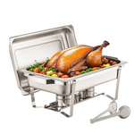 4-Pack Vevor8 Qt Stainless Steel Chafing Dish Buffet Set