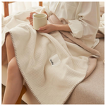 Ultra-Soft Milk Flannel Velvet Waffle Weave Comfy Blankets (50" x 60")